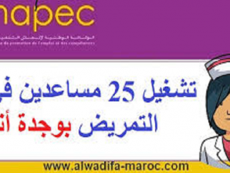 الوكالة الوطنية لإنعاش التشغيل والكفاءات: تشغيل 25 مساعدين في التمريض بوجدة أنجاد缩略图