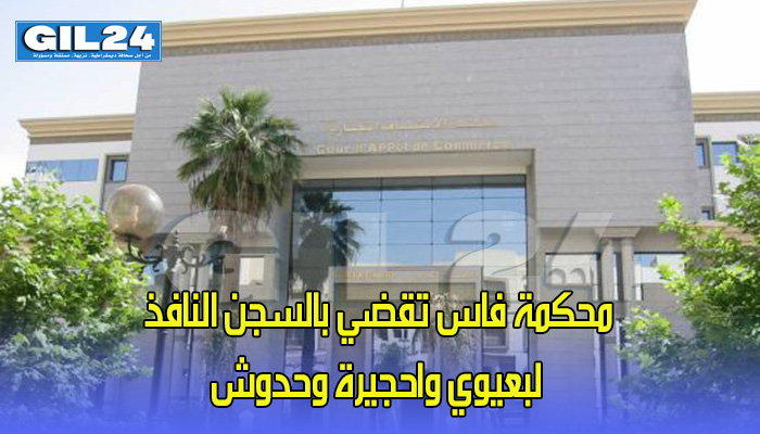 محكمة فاس تقضي بالسجن النافذ لبعيوي واحجيرة وحدوش缩略图 محكمة فاس تقضي بالسجن النافذ لبعيوي واحجيرة وحدوش缩略图