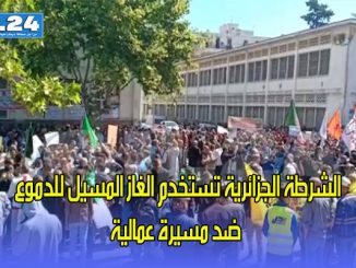 الشرطة الجزائرية تستخدم الغاز المسيل للدموع ضد مسيرة عمالية缩略图