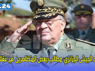 قائد الجيش الجزائري: مطالب بعض المتظاهرين غير عقلانية缩略图