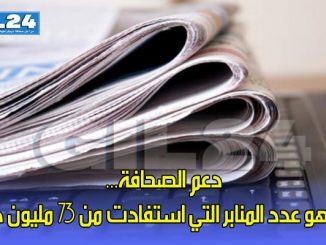 دعم الصحافة… هذا هو عدد المنابر التي استفادت من 73 مليون درهم缩略图