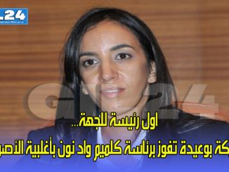 اول رئيسة للجهة… امباركة بوعيدة تفوز برئاسة كلميم واد نون بأغلبية الأصوات缩略图