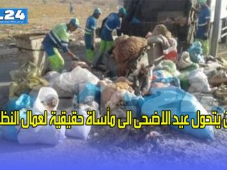 حين يتحول عيد الاضحى الى ماساة حقيقية لعمال النظافة缩略图