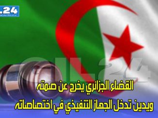 القضاء الجزائري يخرج عن صمته ويدين تدخل الجهاز التنفيذي في اختصاصاته缩略图