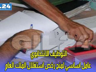 التوظيف الانتخابوي عامل اساسي لمنح رخص استغلال الملك العام缩略图