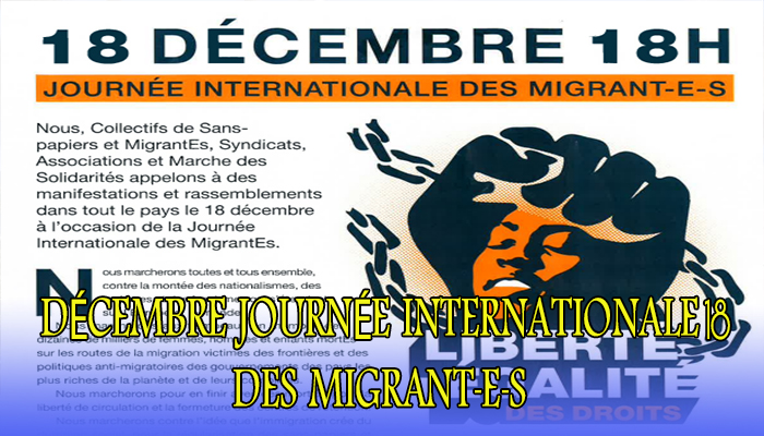 18 DÉCEMBRE JOURNÉE INTERNATIONALE DES MIGRANT-E-S缩略图 18 DÉCEMBRE JOURNÉE INTERNATIONALE DES MIGRANT-E-S缩略图