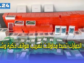 الناظور.. الجمارك تحبط محاولات تهريب هواتف ذكية وشاشات缩略图