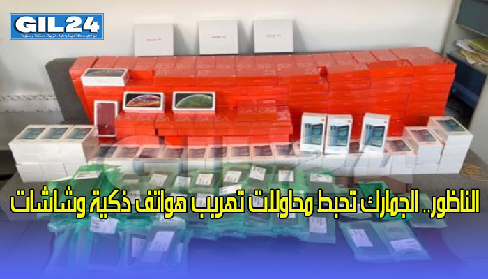 الناظور.. الجمارك تحبط محاولات تهريب هواتف ذكية وشاشات缩略图 الناظور.. الجمارك تحبط محاولات تهريب هواتف ذكية وشاشات缩略图