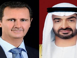 ولي عهد أبوظبي محمد بن زايد آل نهيان يتصل بالرئيس السوري بشار الأسد缩略图