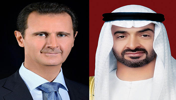 ولي عهد أبوظبي محمد بن زايد آل نهيان يتصل بالرئيس السوري بشار الأسد缩略图 ولي عهد أبوظبي محمد بن زايد آل نهيان يتصل بالرئيس السوري بشار الأسد缩略图