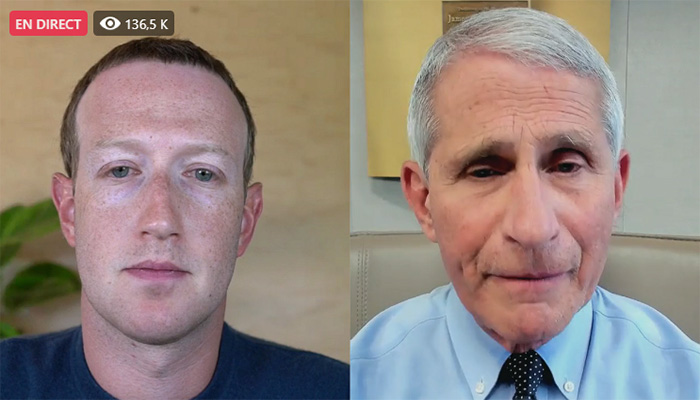Mark Zuckerberg en direct avec le Dr. Fauci, le meilleur expert en maladies infectieuses缩略图