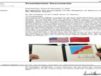 الجريدة الرسمية للولايات المتحدة تنشر المرسوم الرئاسي الذي يعترف بسيادة المغرب على صحرائه缩略图