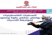 الصحفيات الفلسطينيات يواصلن عملهن بقوة وصمود لمواجهة التحديات缩略图