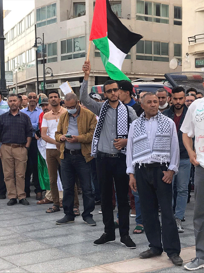 ساكنة وجدة تنتصر للمقاومة الفلسطينية -فيديو-插图
