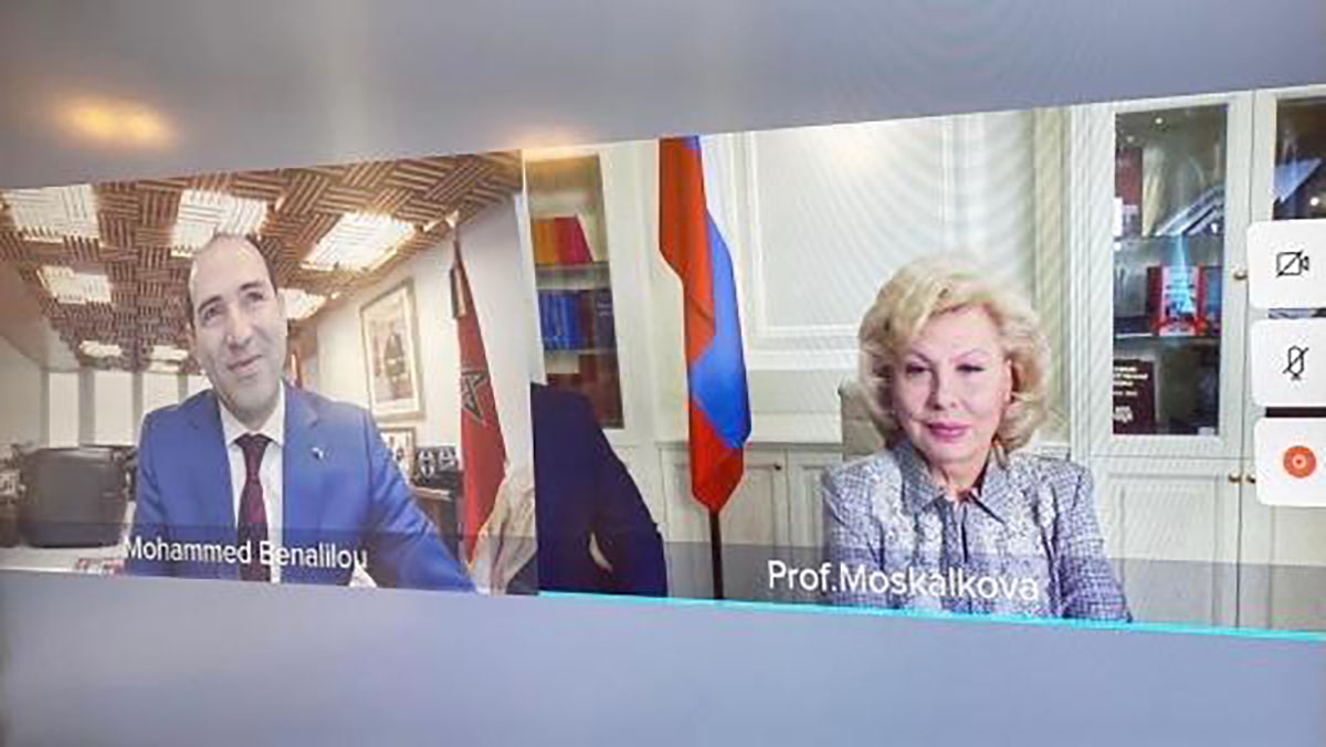 وسيط المملكة يتحدث الى المندوبة السامية لحقوق الإنسان بروسيا الاتحادية缩略图