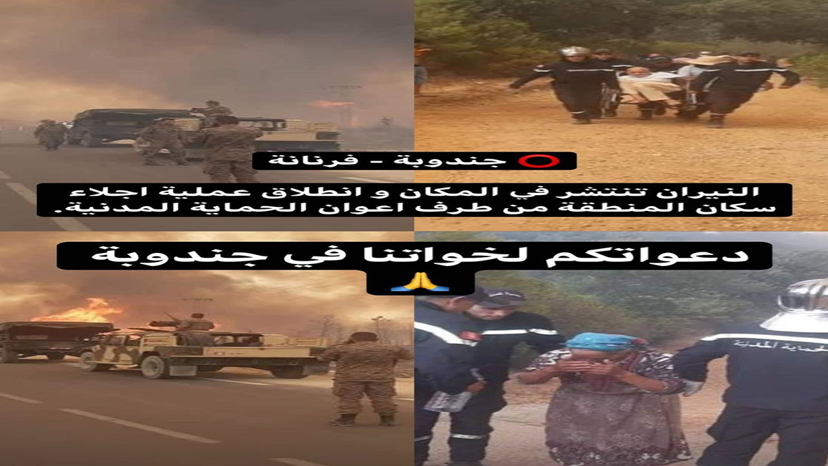 نيران الجزائر تصل تونس