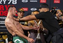 دفعه بقوة .. هاري يستفز خصمه البولندي قبل النزال缩略图 دفعه بقوة .. هاري يستفز خصمه البولندي قبل النزال缩略图