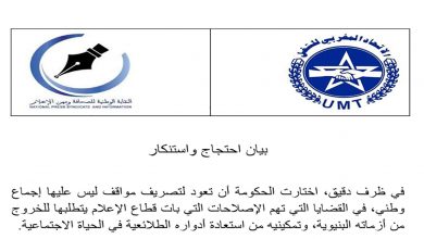 نقابة: للاعلام ارتباطات مع عدد من الوزارات مما يتطلب انشاء مديرية خاصة به تابعة لرئيس الحكومة缩略图 نقابة: للاعلام ارتباطات مع عدد من الوزارات مما يتطلب انشاء مديرية خاصة به تابعة لرئيس الحكومة缩略图