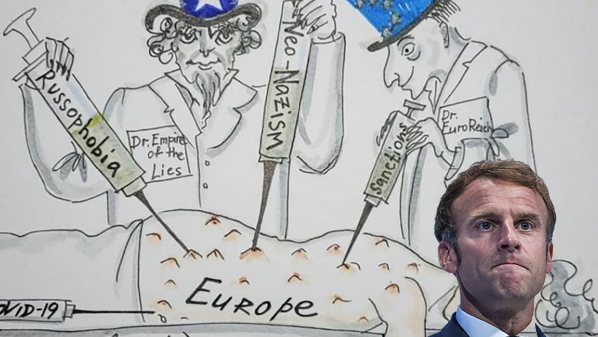 سخرية الكاريكاتير: اوروبا مستاءة من سوء استعماله، و موسكو تذكر ماكرون بـ”شارلي إبدو”缩略图