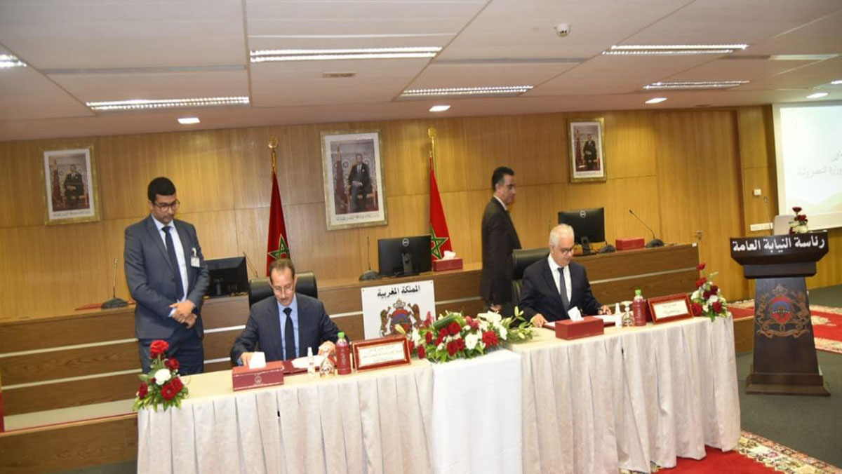 توقيع اتفاقية شراكة وتعاون بين رئاسة النيابة العامة ووزارة التجهيز والماء缩略图