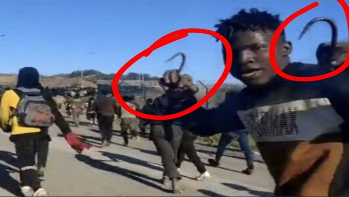 حجز مئات الأسلحة لدى الأفارقة المقتحمين لسياج مليلية المحتلة缩略图