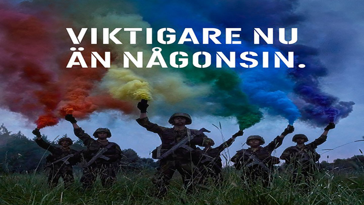 تزامنا مع دخول بلادهم إلى “الناتو”.. جنود الجيش السويدي يشاركون في مسيرة المثليين缩略图