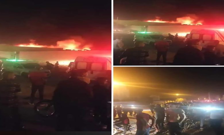 نشوب حريق خطير بمستودع بالحي الصناعي بوجدة..缩略图 نشوب حريق خطير بمستودع بالحي الصناعي بوجدة..缩略图