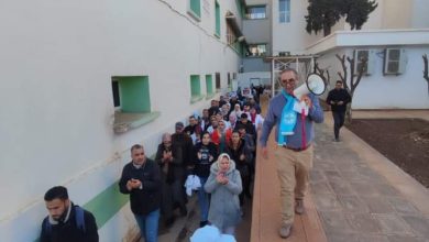 مستشفى الفارابي بوجدة: وقفة احتجاجية للجامعة الوطنية للصحة.缩略图 مستشفى الفارابي بوجدة: وقفة احتجاجية للجامعة الوطنية للصحة.缩略图