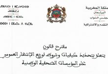 مقترح قانون يتعلق بتحديد كيفيات وشروط توزيع الاشهار العمومي缩略图