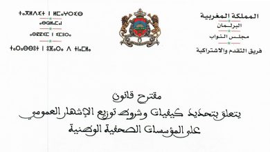 مقترح قانون يتعلق بتحديد كيفيات وشروط توزيع الاشهار العمومي缩略图