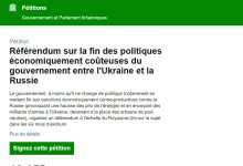 البريطانيون يطالبون باستفتاء لرفع العقوبات عن روسيا ووقف مساعدة أوكرانيا缩略图