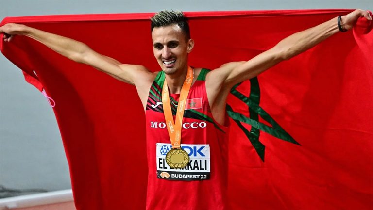 البقالي يهدي ذهبية بطولة العالم لألعاب القوى للملك والشعب المغربي