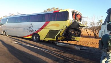 حادثة سير بين حافلة لنقل المسافرين و شاحنتية تخلف خسائر مادية .缩略图 حادثة سير بين حافلة لنقل المسافرين و شاحنتية تخلف خسائر مادية .缩略图