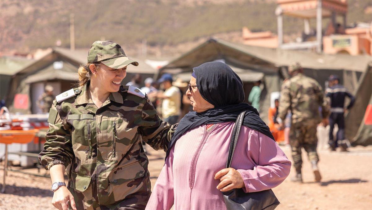 خلية للدعم النفسي بالمستشفى الميداني للقوات المسلحة الملكية بأسني缩略图