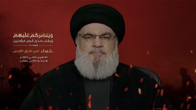 نصر الله عقب اغتيال شكر: على العدو ومن خلفه أن ينتظر ردنا.. تجاوزنا مرحلة الإسناد إلى معركة مفتوحة缩略图 نصر الله عقب اغتيال شكر: على العدو ومن خلفه أن ينتظر ردنا.. تجاوزنا مرحلة الإسناد إلى معركة مفتوحة缩略图