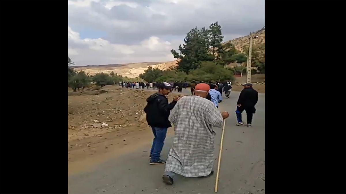 مسيرة لساكنة الجماعات المكونة لقيادة أسيف المال نحو مراكش للمطالبة باستفادتها من تعويض متضرري زلزال الحوز缩略图