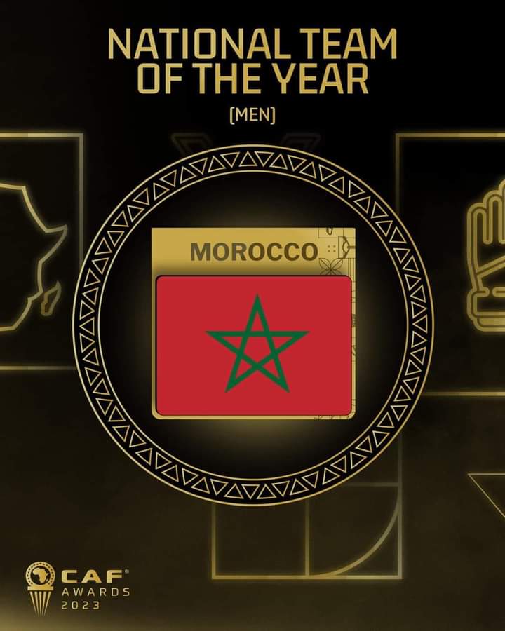 حفل جوائز الكاف بمراكش: المنتخب المغربي والمدرب وليد الركراكي و الحارس ياسين بونو يعتلون منصة المتوجين.缩略图