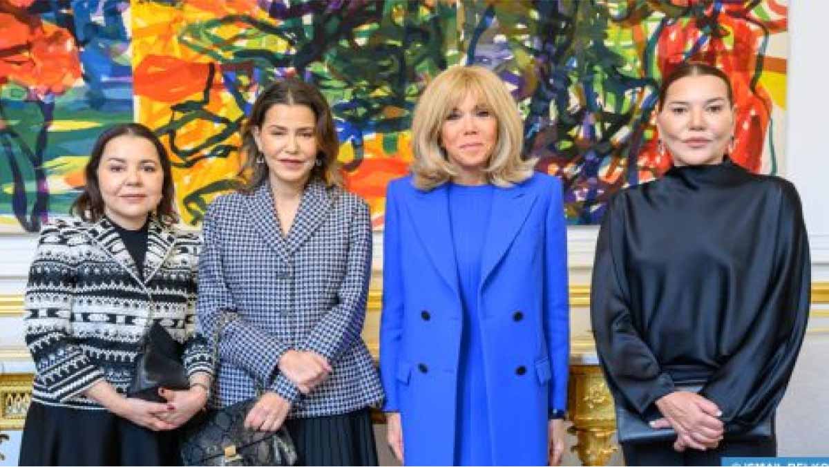 استقبال الأميرات للا مريم وللا أسماء وللا حسناء لمأدبة غداء بقصر الإليزي缩略图