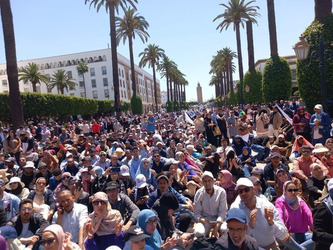 المتصرفون يعتبرون منع مسيرتهم الاحتجاجية قرارا تعسفيا وموغلا في التحكم缩略图