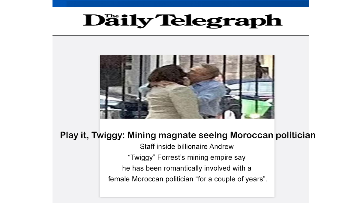 صورة القبلة: انكار الوزيرة المغربية لعلاقة حميمية واصرار الصحف العالمية على وجودها缩略图