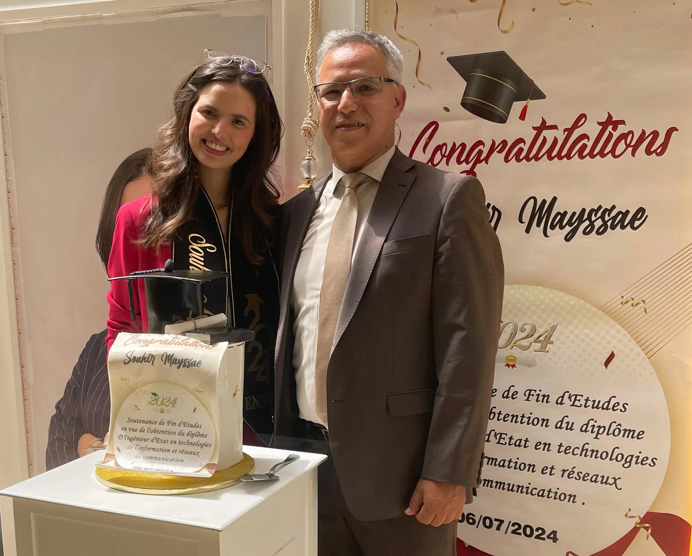 تهنئة بمناسبة حصول ميساء على شهادة مهندس دولة في الأمن السبرياني缩略图