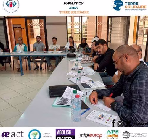 بشراكة مع منظمة CCFD Terre Solidaire جمعية AMSV : الدورة التكوينية الثانية لطلبة ماستر الهجرة و اللجوء وحقوق الإنسان.缩略图 بشراكة مع منظمة CCFD Terre Solidaire جمعية AMSV : الدورة التكوينية الثانية لطلبة ماستر الهجرة و اللجوء وحقوق الإنسان.缩略图