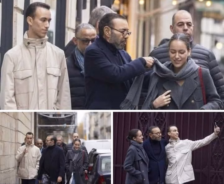 ترند: صور جلالة الملك محمد السادس رفقة ولي العهد مولاي الحسن و للا خديجة بشوارع باريس.缩略图