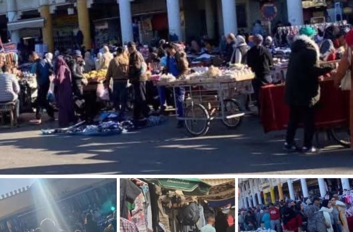 الفوضى تغلق ساحة سيدي يحيى ومداخل وأرصفة سوق امليلية.缩略图