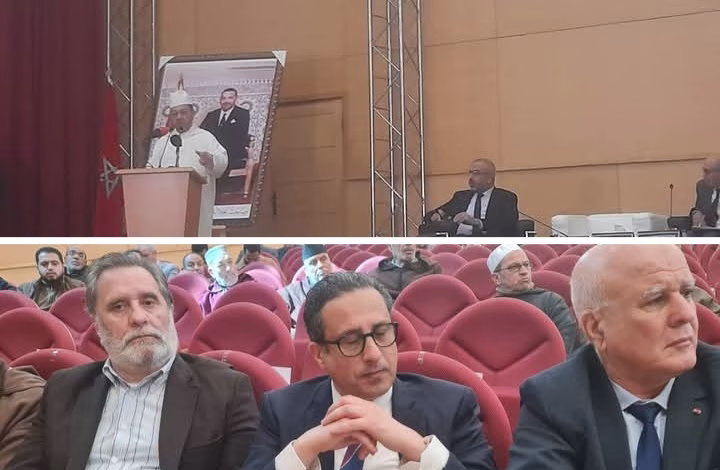 بنحمزة في الكلمة الافتتاحية بمناسبة افتتاح مكتبة الراحليين د بنشريفة و حرمه د عصمت دندش : نشكر ابنه الباشا على هذا التحبيس، و الدكتور بنشريفة أول من عرف بتاريخ المغرب والاندلس.缩略图 بنحمزة في الكلمة الافتتاحية بمناسبة افتتاح مكتبة الراحليين د بنشريفة و حرمه د عصمت دندش : نشكر ابنه الباشا على هذا التحبيس، و الدكتور بنشريفة أول من عرف بتاريخ المغرب والاندلس.缩略图