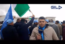 GIL24-TV حضور ساكنة جرادة تضامنا مع حالة الاستهداف التي يتعرض لها عمال قطاع النقل الحضري بوجدة缩略图