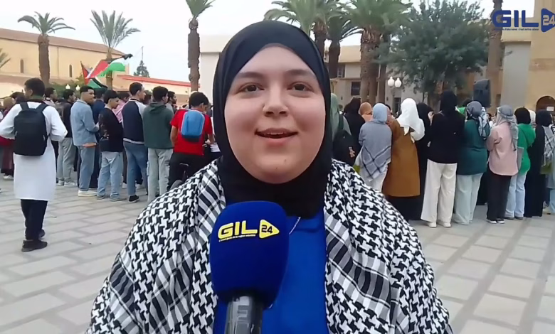 GIL24-TV من وجدة : طلبة في يوم تضامني مع الشعب الفلس..ط..يني缩略图