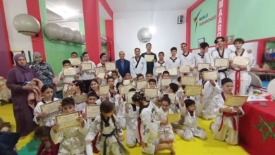 جمعية الملكي وجدة للتايكواندو تحتفل بامتحان شامل للأحزمة في أجواء رياضية مفعمة بالحماس缩略图