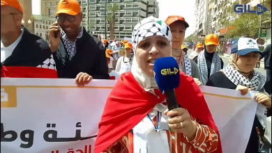 GIL24-TV وجدة .. الق..ض..ية الفلس..طي..نية حاضرة في مسيرة فاتح ماي缩略图