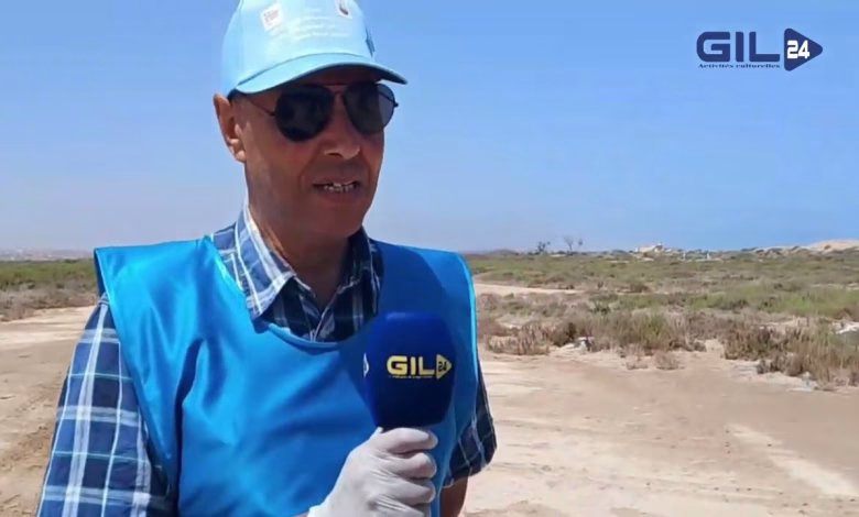 GIL24-TV مساهمة جمعية بنسليمان في حملة تحسيسية في نظافة موقع البيولوجي لمصب ملوية缩略图